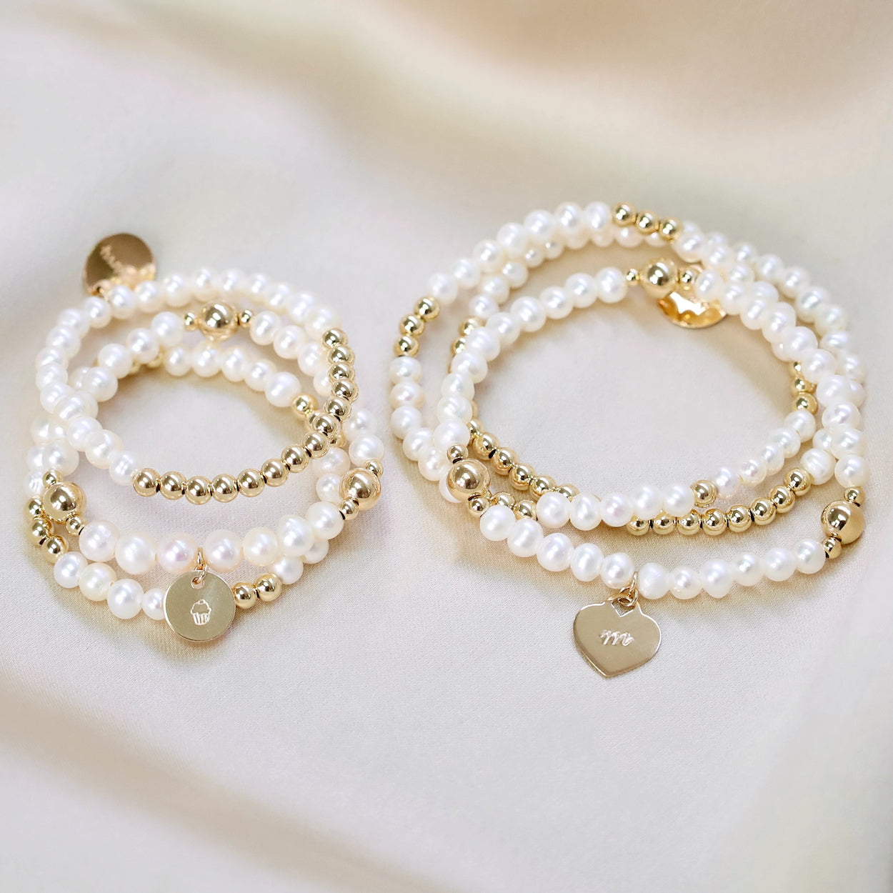 Baroque Gold Chain Pearl Bracelet | Not Just Paris